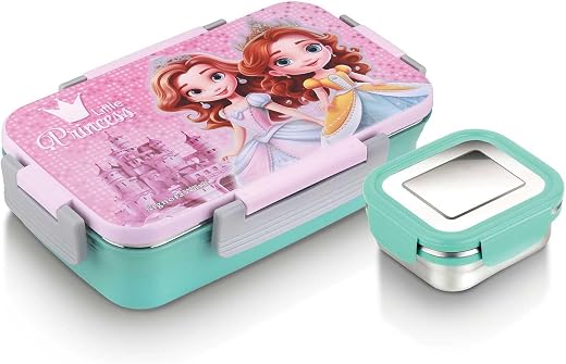 Signora Ware Nugget Printed Stainless Steel Lunch Box | Airtight &amp; Leakproof | Maintain Crispness &amp; Freshness | Ideal for ...