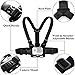 ASOCEA Action Camera Chest Mount Harness with J Hook Compatible and Action Camera Head Mount Strap,Adjustable Headband Compatible with Gopro Hero 11 10 9 8 7/AKASO EK7000/Brave 4/V50
