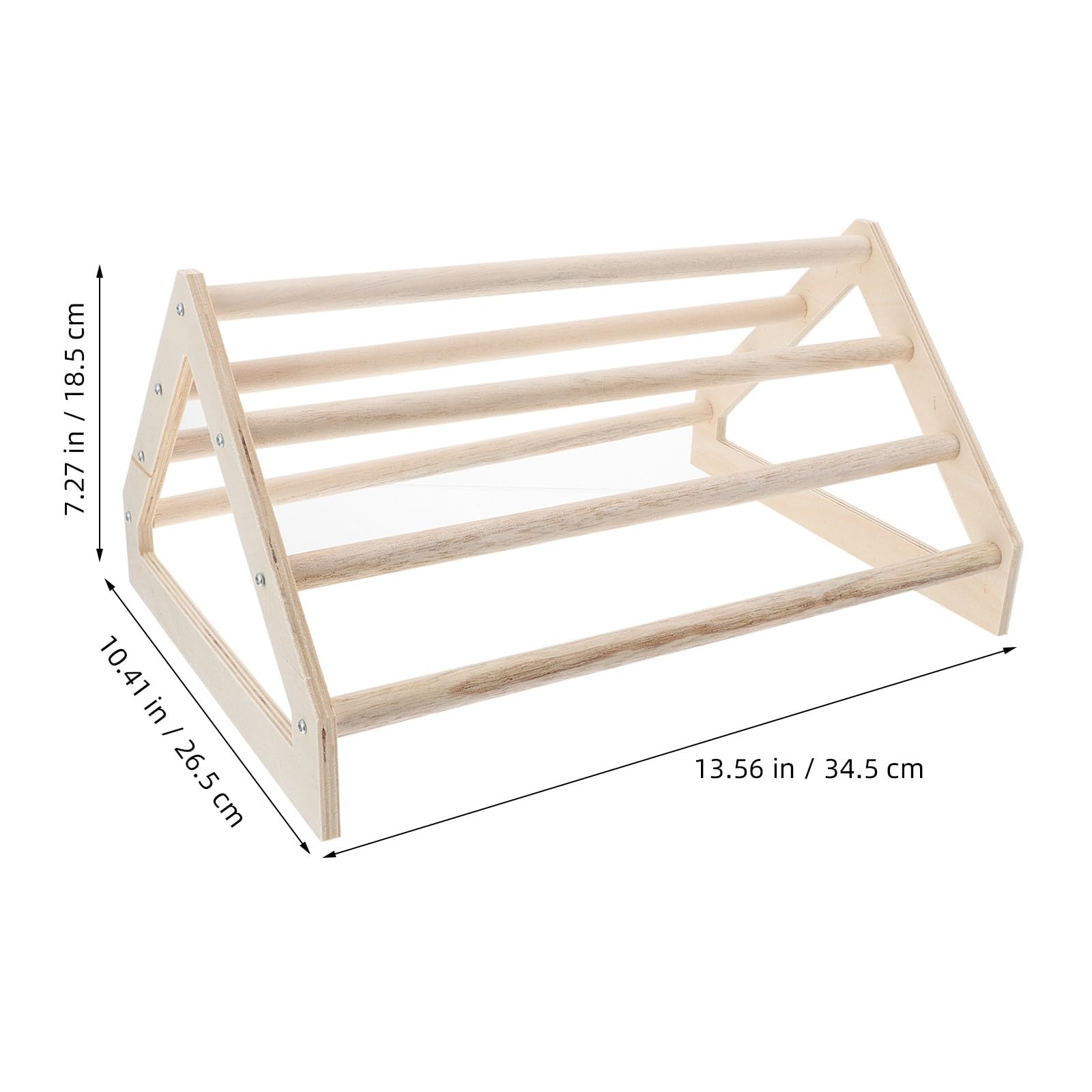 BESTYASH Posatoio Robusta in Legno per Galline e Pappagalli Struttura Beige Supporto per Esercizio e Allenamento per Gabbie di Uccelli da Compagnia
