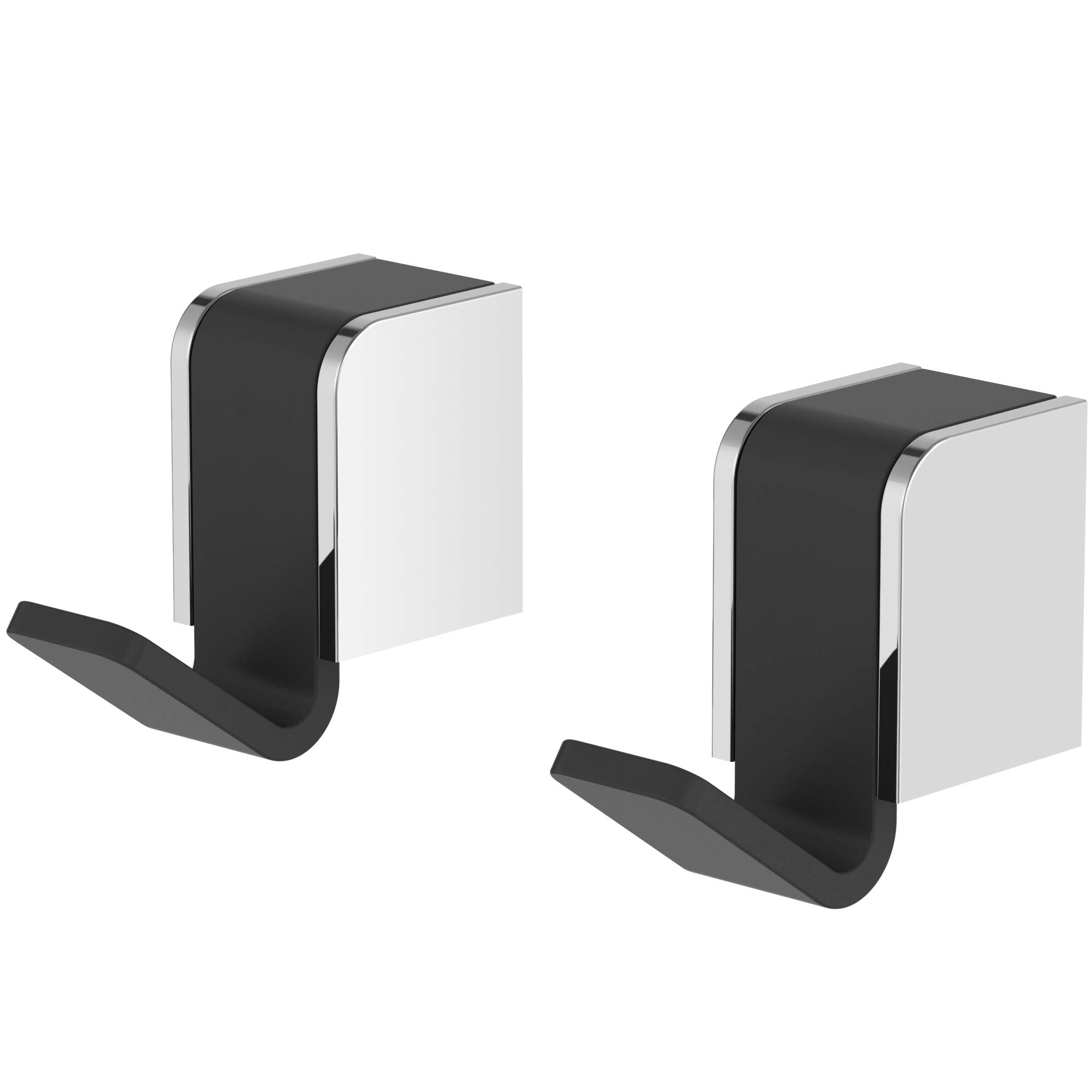 Appendino 2 Ganci Gedy Maine Cromato | Cromall e Resina – HD casa