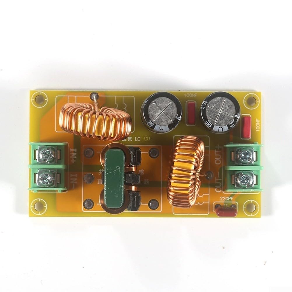 Filtre DC LC pour EMI, module de suppression électromagnétique 10 A 20 A DC50 V pour systèmes audio et automobiles (20 A)