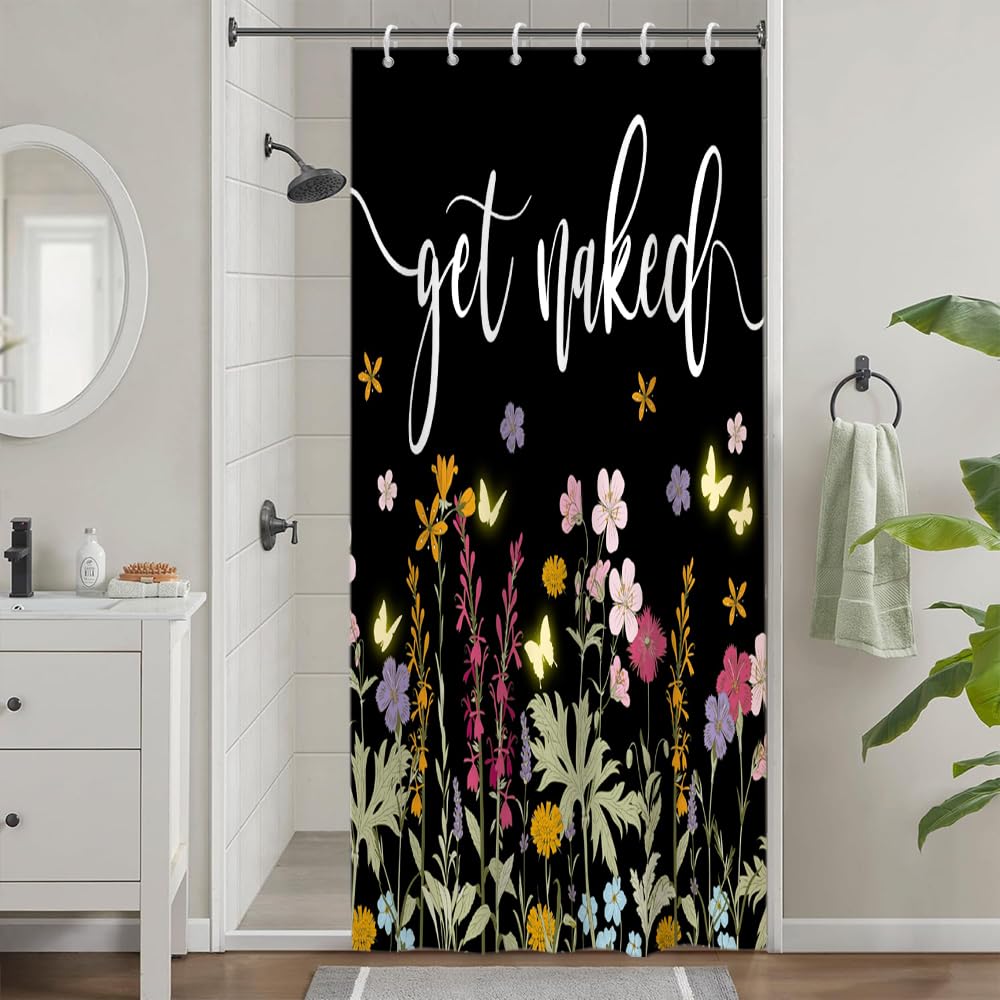 Cortina de Ducha de Hoja Eucalipto, Cortinas de Ducha Verde Oro Abstracto Planta Cortinas de Baño Antimoho Impermeable Lavable Tejido de Poliéster Cortina Ducha con 12 Ganchos 120x200cm — view 73