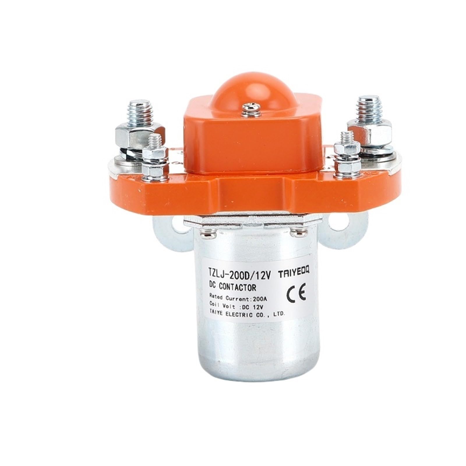 COSZWQDP DC Contactor 1 Normally Open 200A for Battery Car Electric Vehicle Winch Power Consumption 8~11W TZLJ-200D(DC24V 1NO)