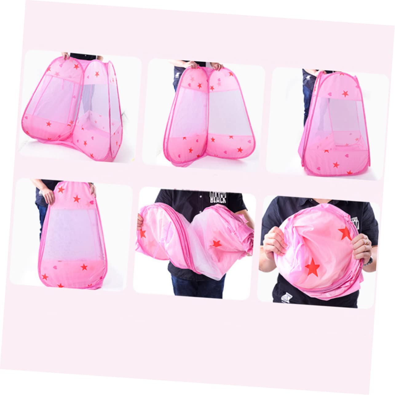 Vaguelly Game Ball Pool Tent Tents Game House for Playhouse for Indoor Pink