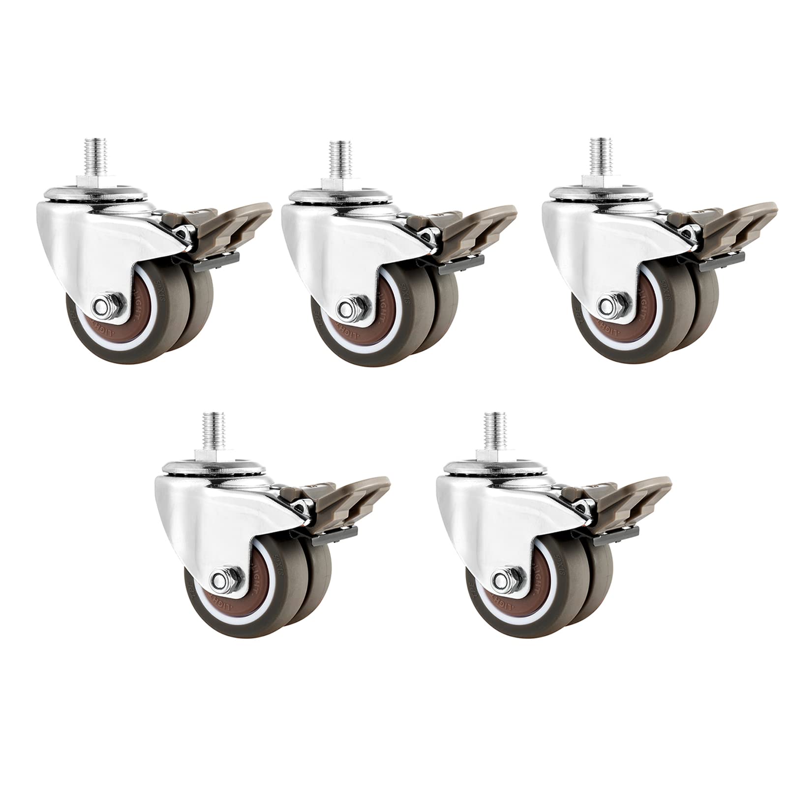 Buy Office Chair Wheels with Brake, 2" Heavy Duty Lockable Bearing