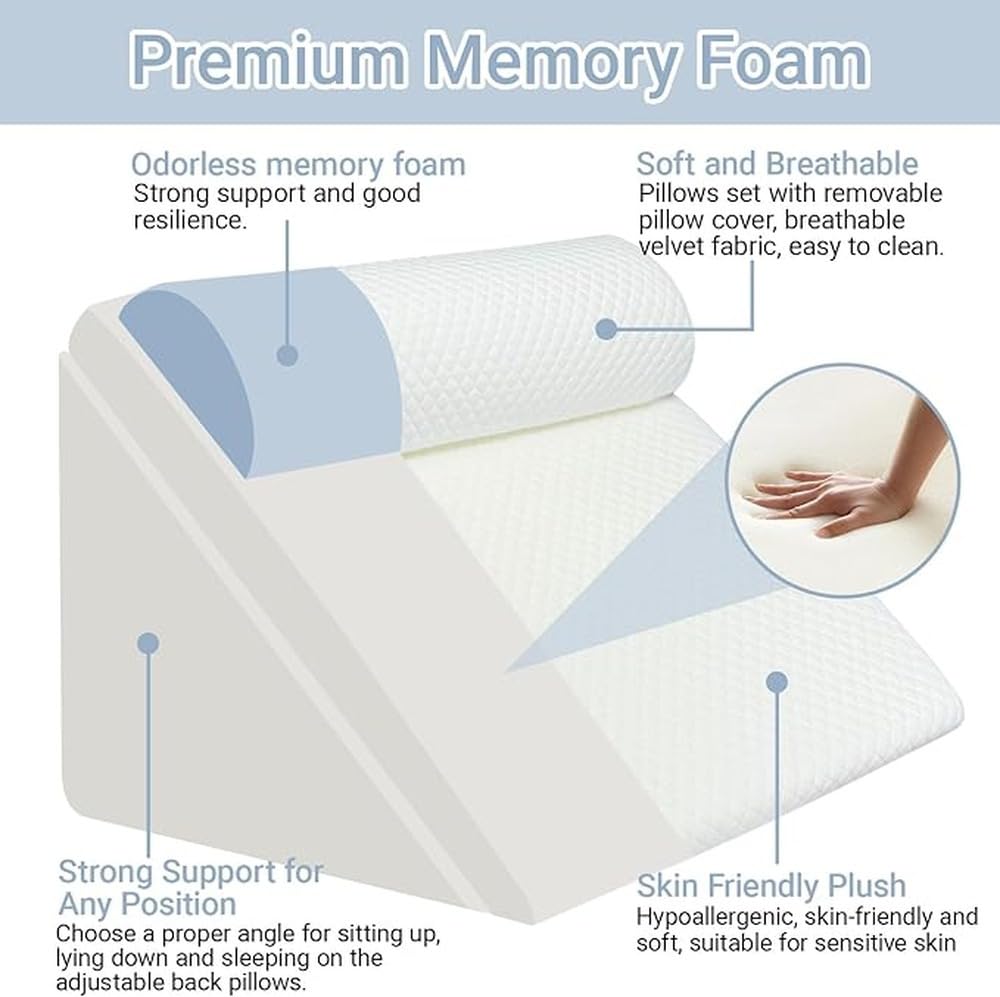 Almohada para Rodillas, Almohada Triangular Que Ofrece Soporte