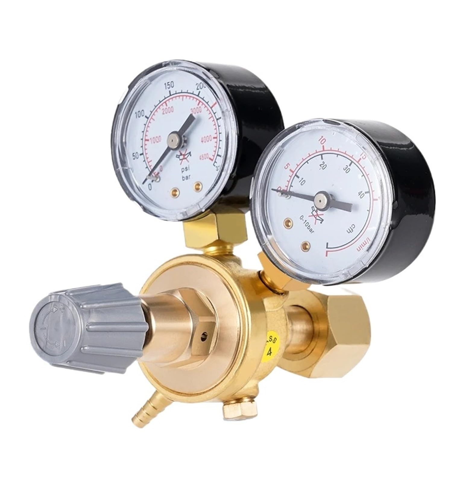 Amokd One Color Pressure Regulator Reducer Argon Co2 Welding Twin Gauge Gas Bottle Welding Flow Meter Control Valve W21.8 1/4 Thread