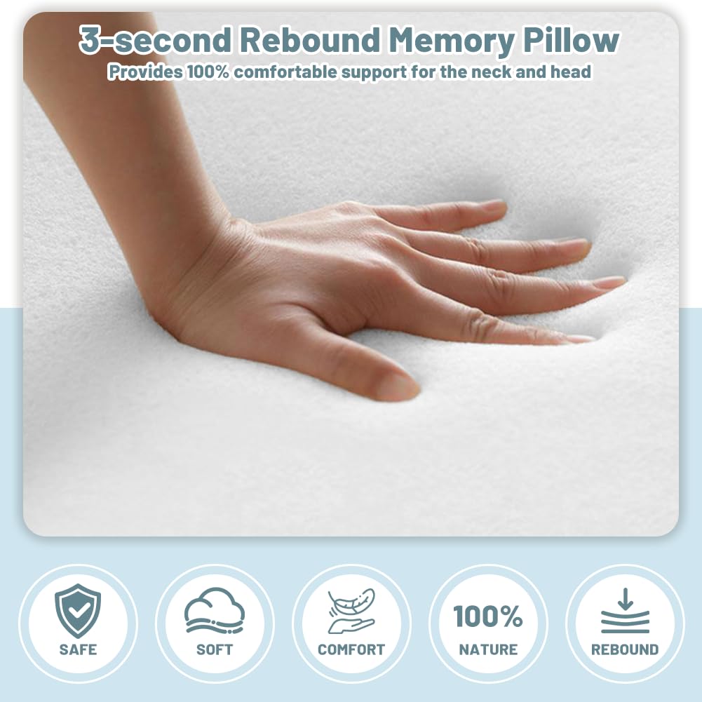 Cuscino ergonomico per chi dorme sul fianco con giromanica, cuscino cervicale per chi dorme sul fianco, cuscino ortopedico in memory foam per collo e spalle, per schiena e pancia
