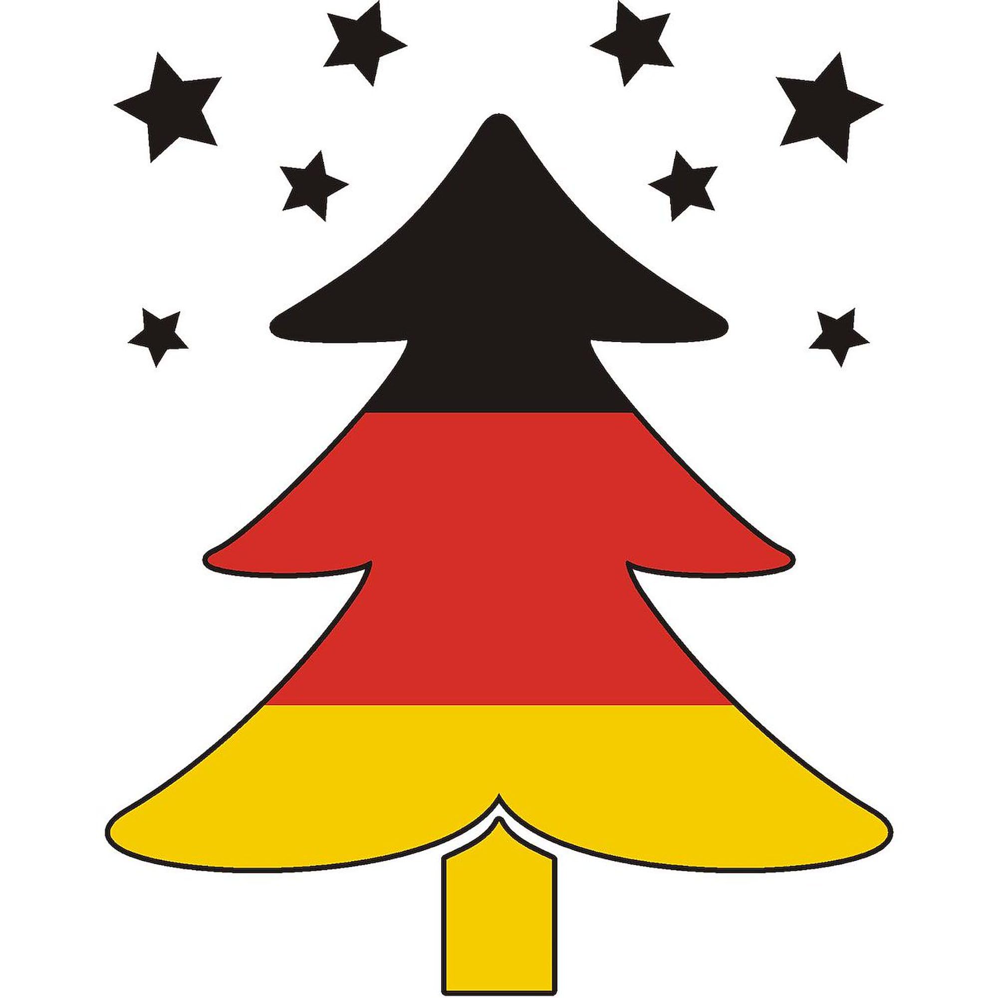 CafePress German Flag Christmas Tree Patches 4