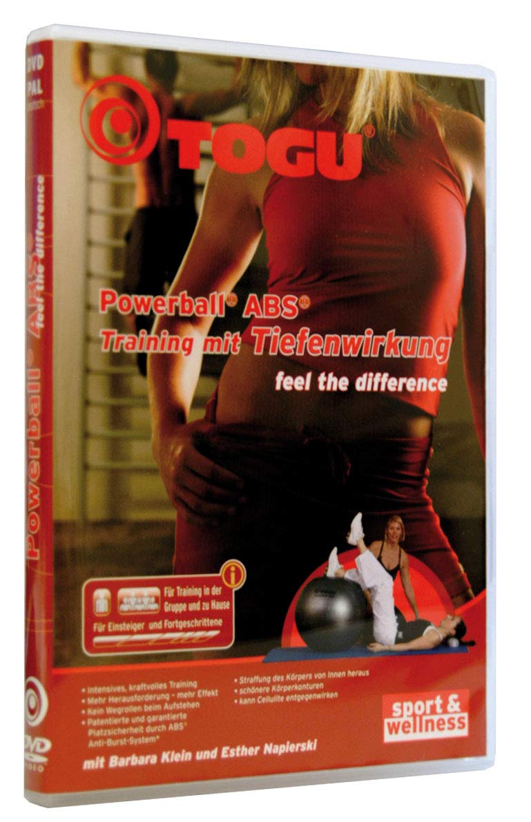 Togu Gymnastikball Powerball ABS mit DVD (Berstsicher)