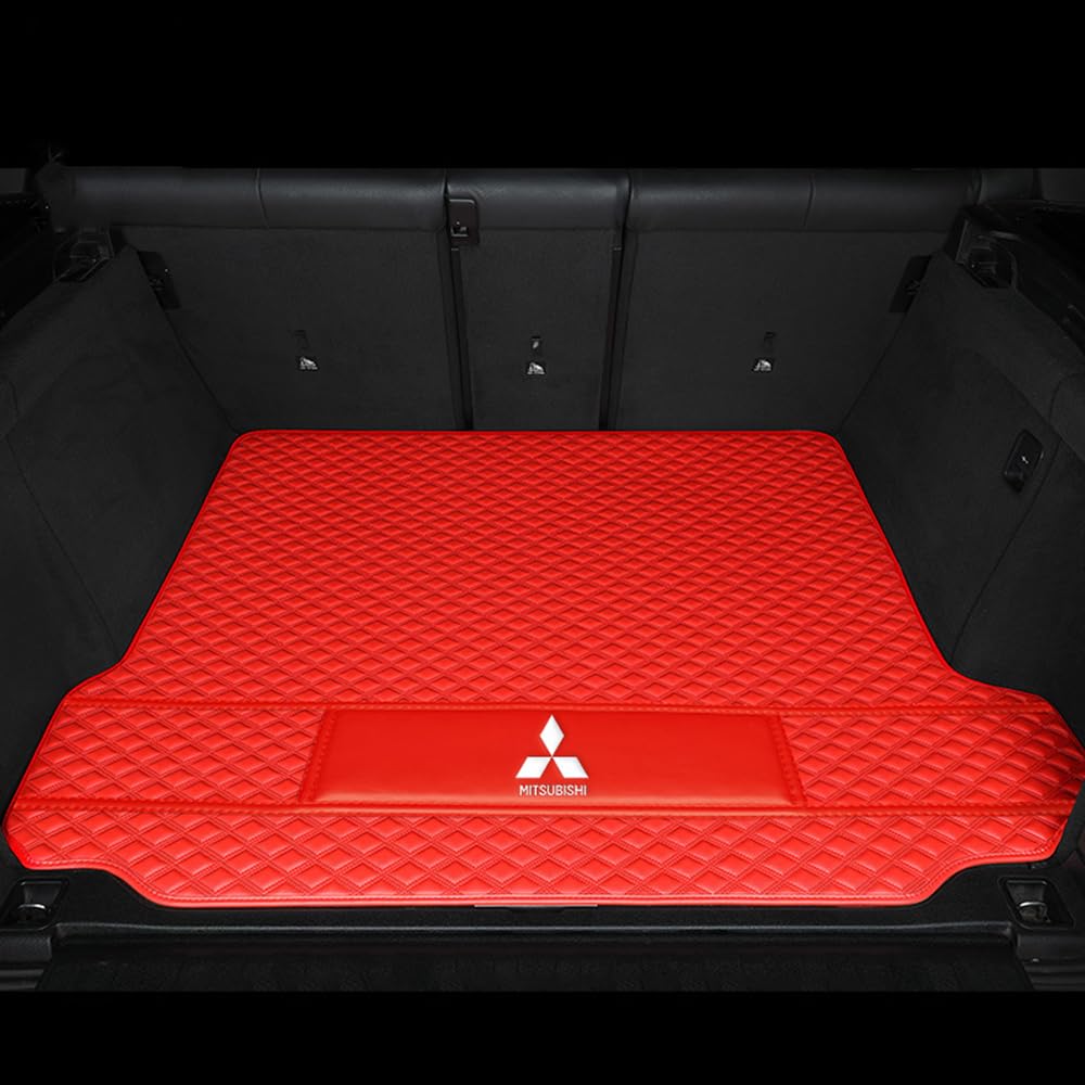 SNMRX Coche Cuero Alfombrillas Maletero Para Mitsubishi Eclipse Cross (Lower Level) 2018 2019 2020 2021 2022, Antideslizante Maletero Estera Mpermeable Tronco Alfombra Protector Accesorios,B