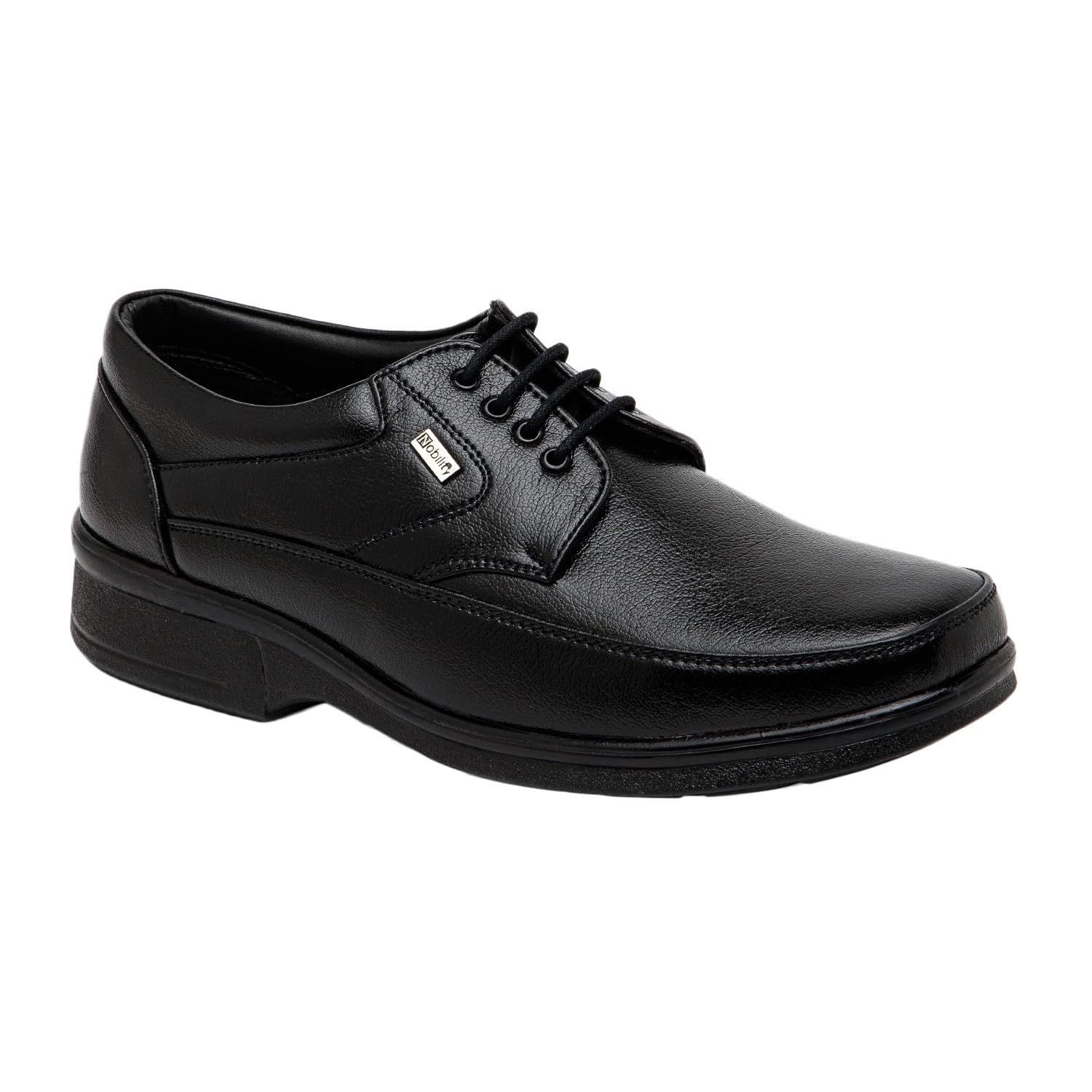 NOBILITY Black Formal Lace Up Shoes for Men | Comfortable Walking | Classic Design|| Breathable || Slip Resistant |10 UK (B0D2KYZW88) Amazon Price History, Amazon Price Tracker