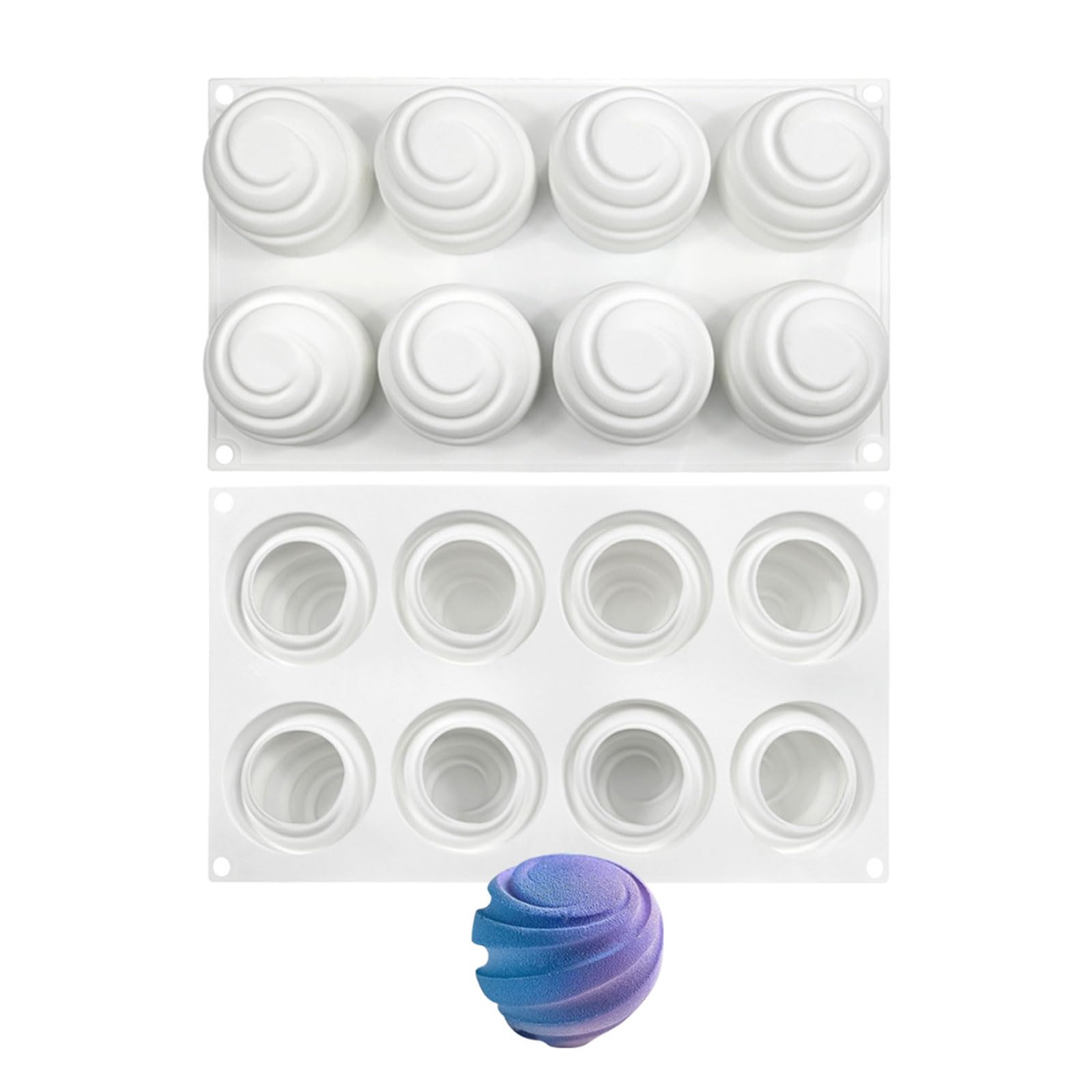 Silikonform Für Schokolade & Desserts - Wiederverwendbare Backform Oval | Lebensmittelecht & Spülmaschinengeeignet