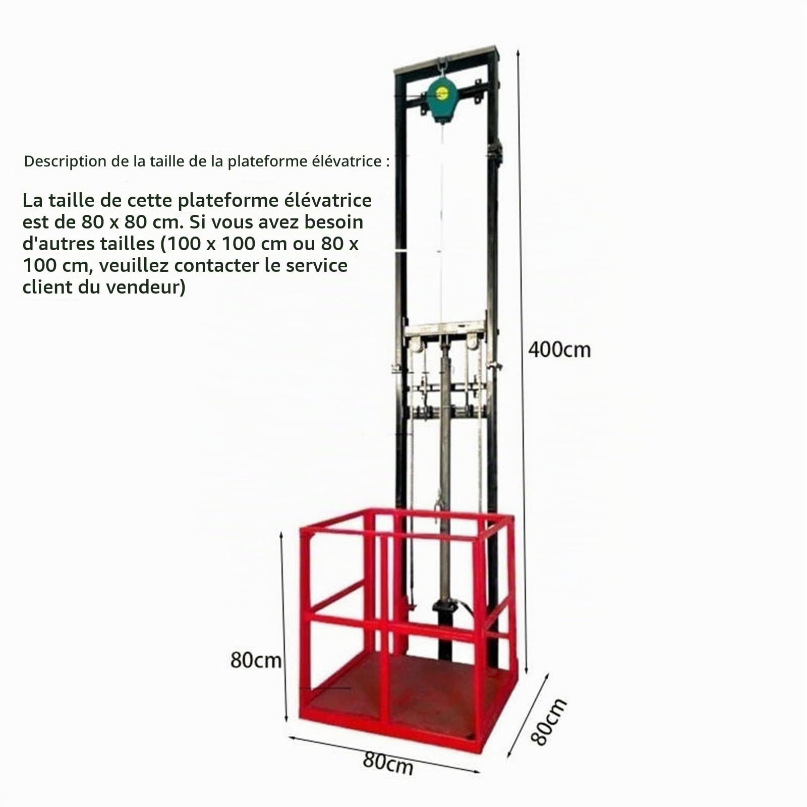 Usine Petite plate-forme élévatrice, entrepôt, quai, sous-sol, ascenseur simple, rail de guidage, électrique Entrepôt
