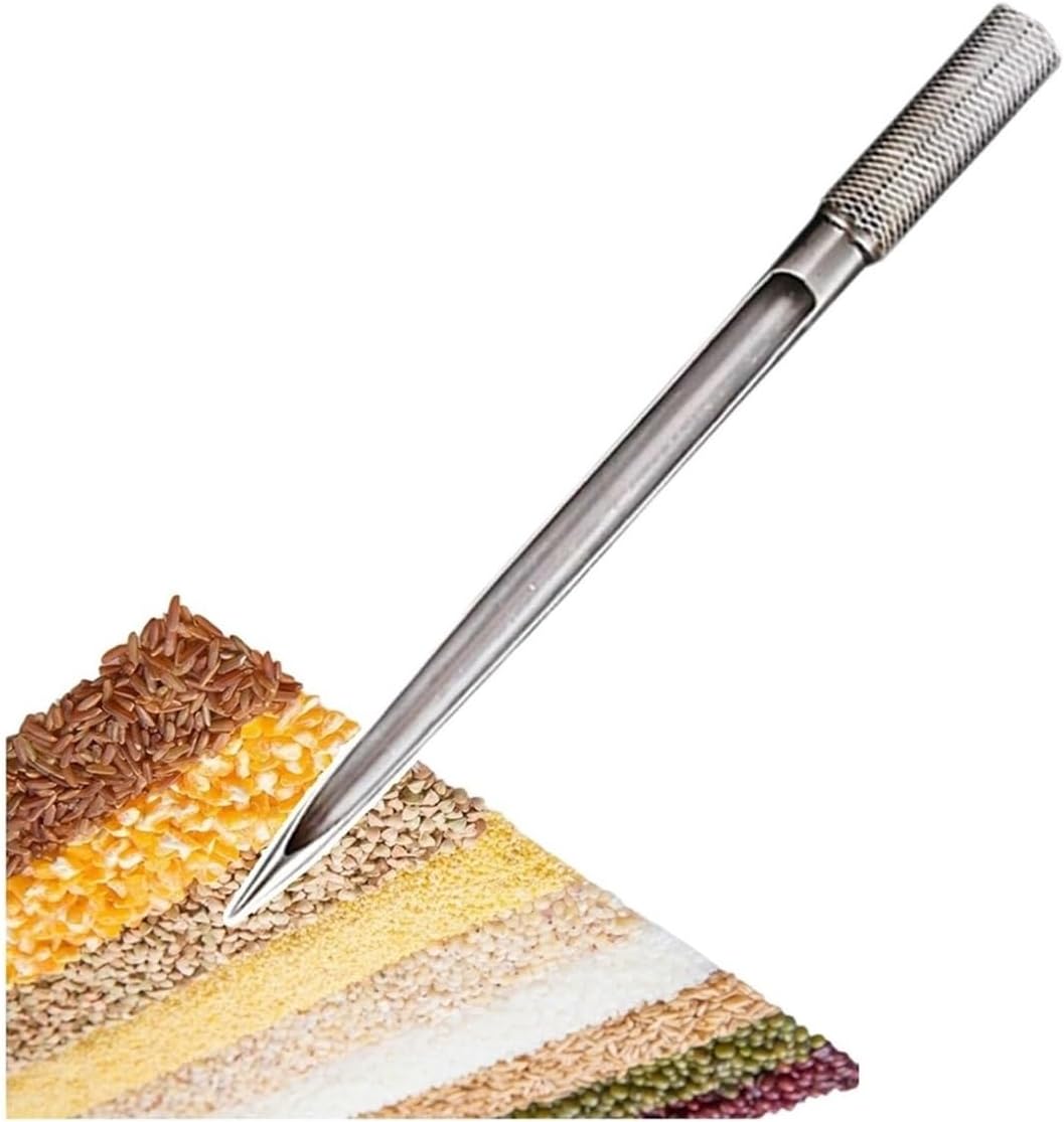 Grain Probe Sampler:Stainless Steel Powder Sampler - 10mm Diameter, 35cm Long, Portable Grain Probe for Sesame, Soybean, Plastic Pellets - Set of 2, 4, or 6 Pcs