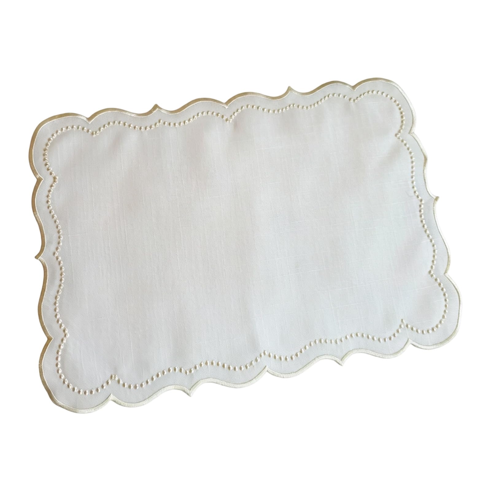 Kalttoy Yellow Premium Embroidery Table Placemat Stylish Rectangular Shape Place Mat For Home Decoration And Daily Meals Washable Dining Placemat