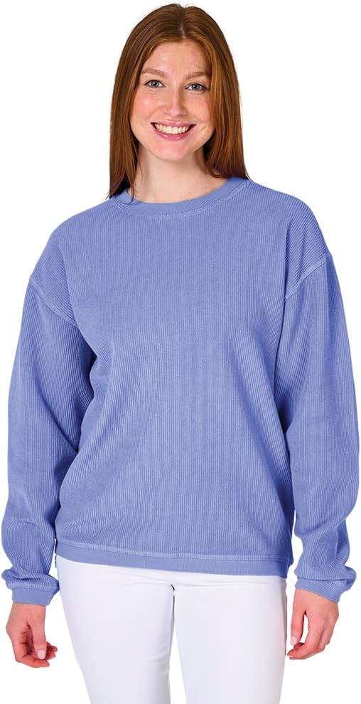 Charles River Apparel Unisex Camden Crew Neck Sweatshirt, Men's & Women's Relaxed Pullove