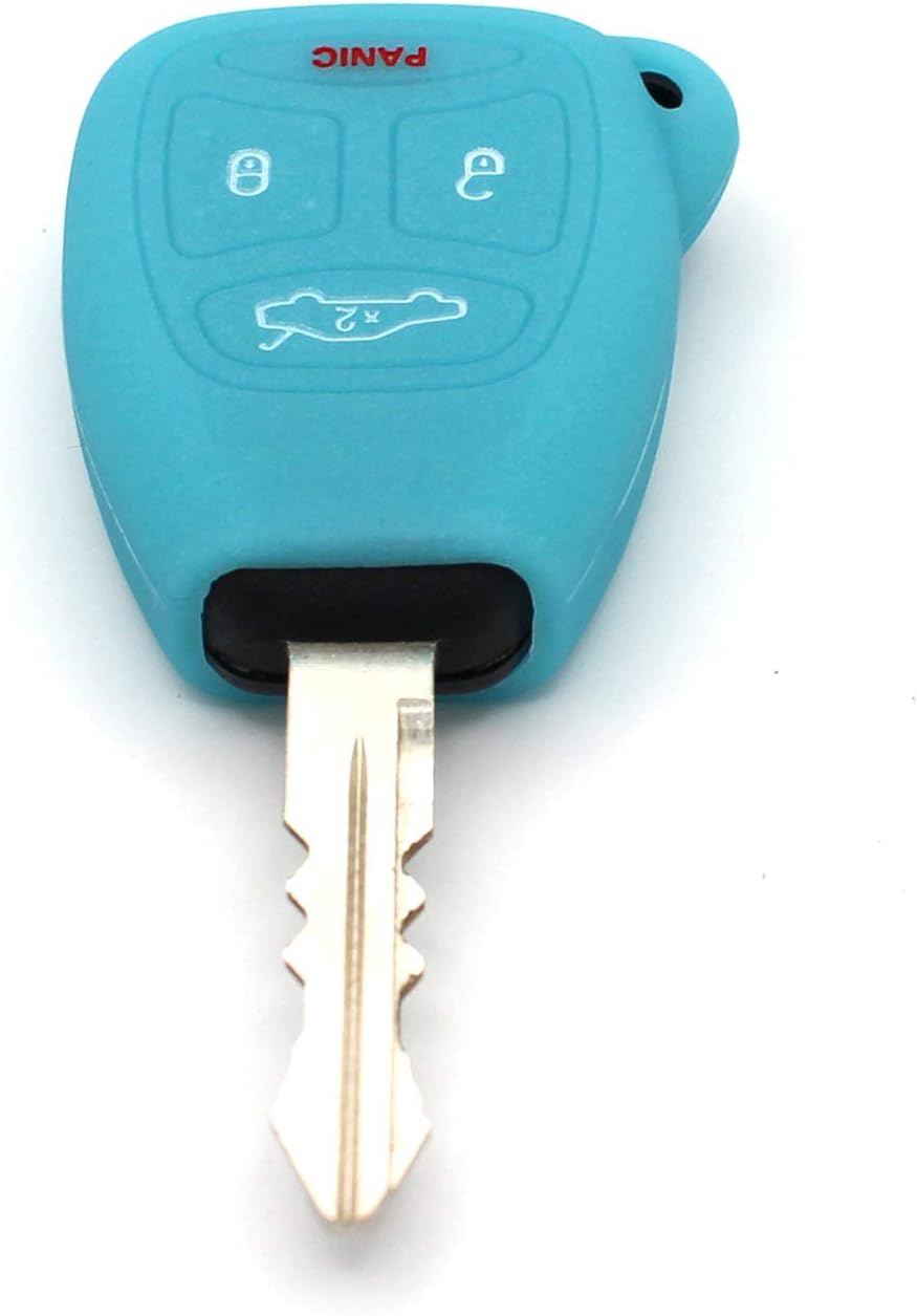 Silicone keycover JB for 4 Button Keys Keycover Etui Flip Key protective cover Remote Entry Fob Case (night glow)