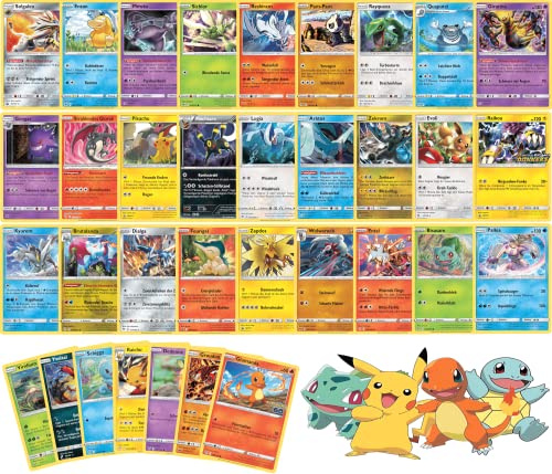 Carte Pokemon – 50 Carte Pokemon Originali Con Holo E Carte Rare