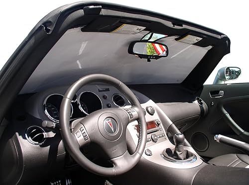 HeatShield, The Original parasol para parabrisas Pontiac Solstice Convertible 2006, 2007, 2008, 2009, serie plateada