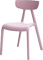 Amazon Basics Pink, Stackable Kids Chairs, Premium Plastic, 2-Pack