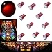 PA 10PCS #555 T10 1SMD LED Wedge Pinball Machine Light Top View Bulb Red-6.3V