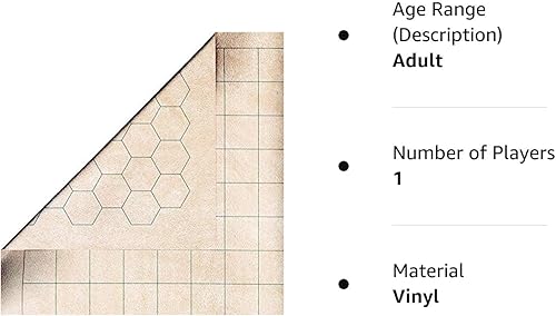 Miniatura 4 de Juego de Rol Chessex Mat megamat eversible doble faz alfombrilla para juegos RPG y figuras en miniatura - 34 12 x 48 pulgadas, Paquete de 10