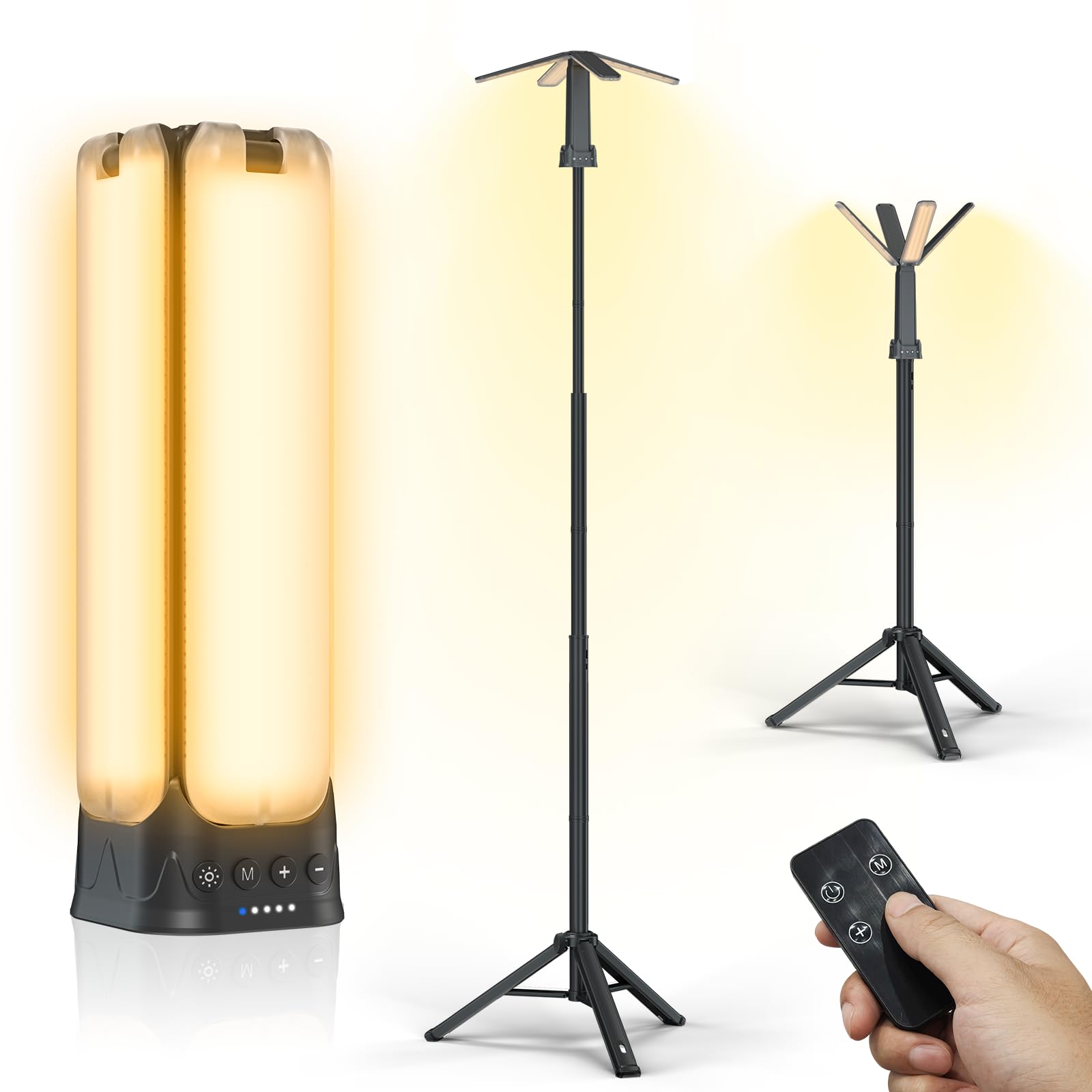 Amazon.com: Clemas Camping Lights with Remote & Stand 6 Ft,14000