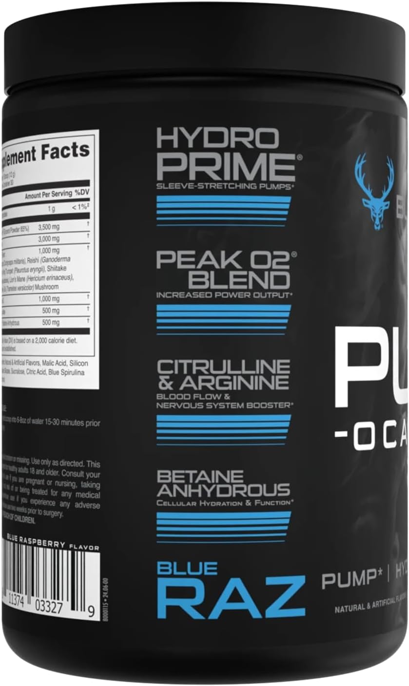 Pump-ocalypse Blue Raz | Nitric Oxide and L Arginine Supplement with Citrulline Malate, GlycerPump | Ultimate N.O. Booster | Lean Muscle Support for Blood Flow, Vascularity, Hydration and Endurance - Image 5