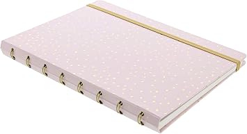 Filofax Confetti 115118 A5 Refillable Notebook in Rose Quartz