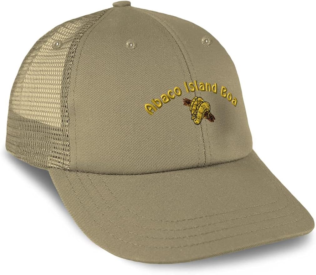 Custom Trucker Hat Baseball Cap Abaco Island Boa Reptiles Animal Cotton Reptile Dad Hats for Men & Women