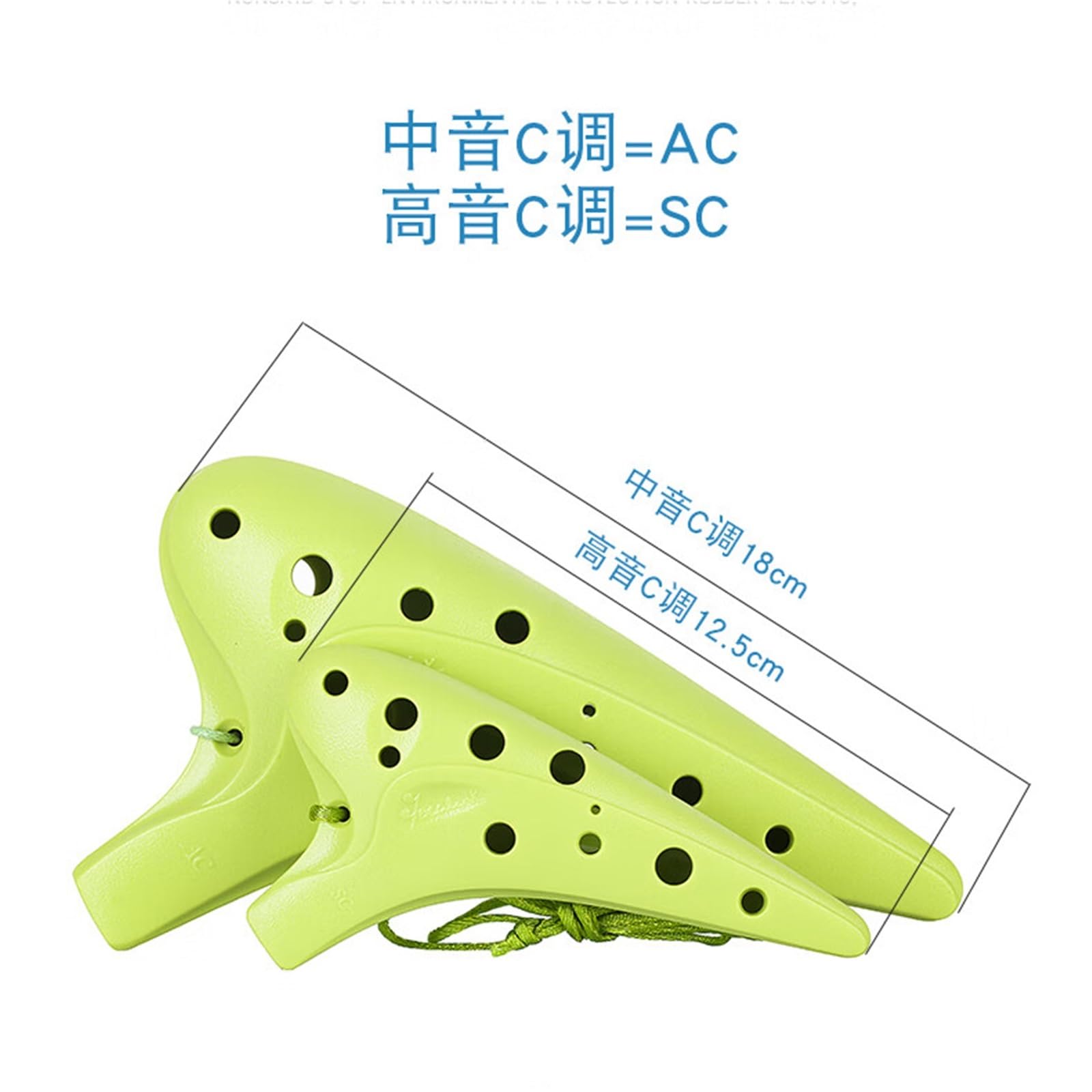 Ocarina In Ceramica 12 Fori Contralto Chiave Do AC Strumento Di Pratica Per Principianti Ocarina Professionale(3/4)