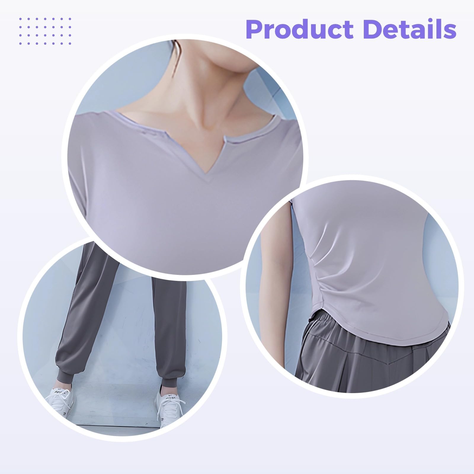 Conjunto de ropa deportiva de 3 piezas para mujer, incluye chaqueta con capucha y cremallera, camiseta con cuello en V, pantalones de cintura elástica, tela transpirable y elástica