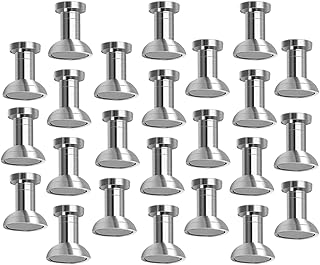 Magnetic Push Pins, Magnets for Fridge,Refrigerator Magnets,24pcs Brushed Nickel Push Pin Magnets Perfect for Fridge Magnets, Multi-use Magnets Whiteboard,Map Magnets,for Kitchen Office Classroom