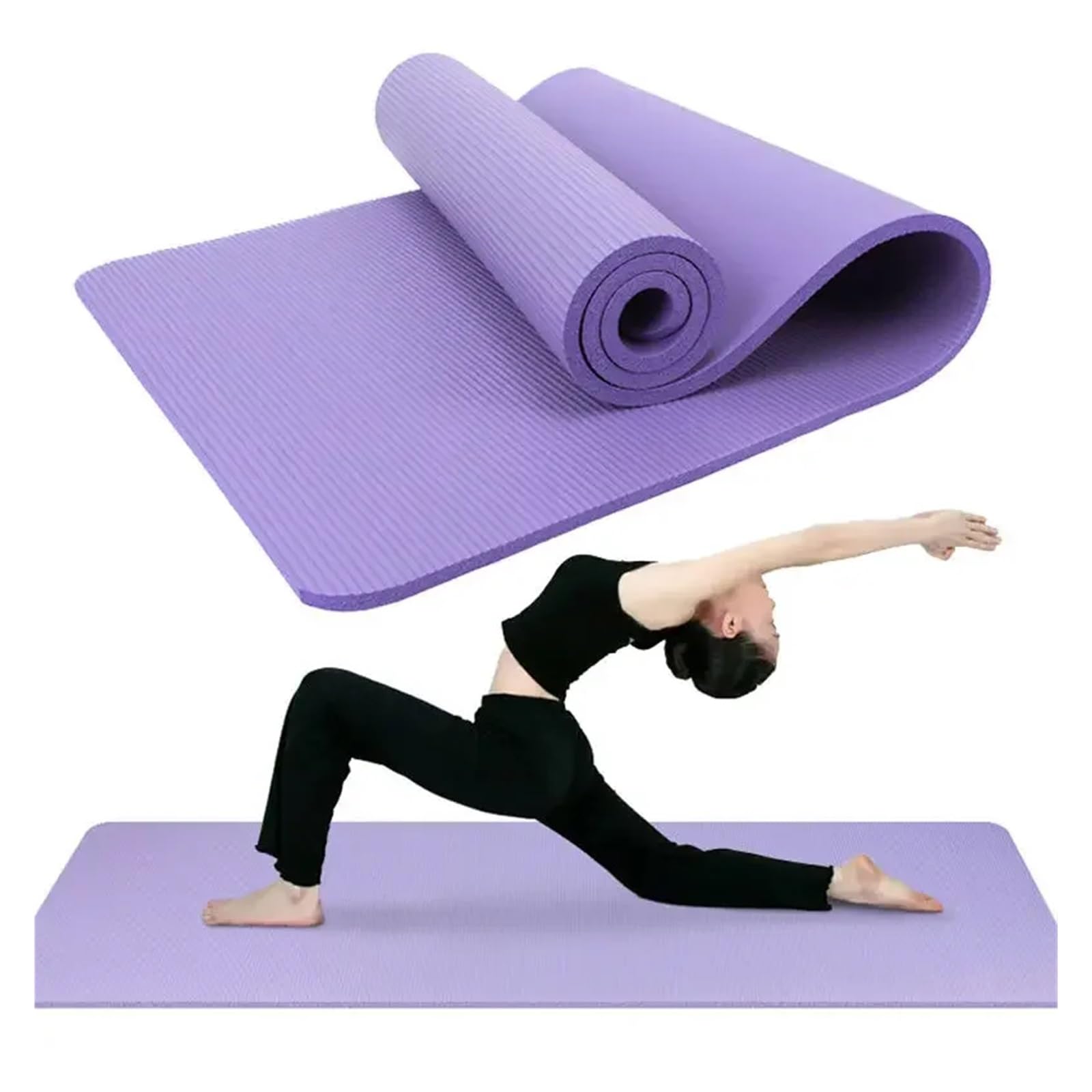 Tappetino Per Yoga Tappetino Da Yoga Pieghevole For Palestra, Fitness, Ginnastica, Spesso 10 Mm, Economico per la Casa