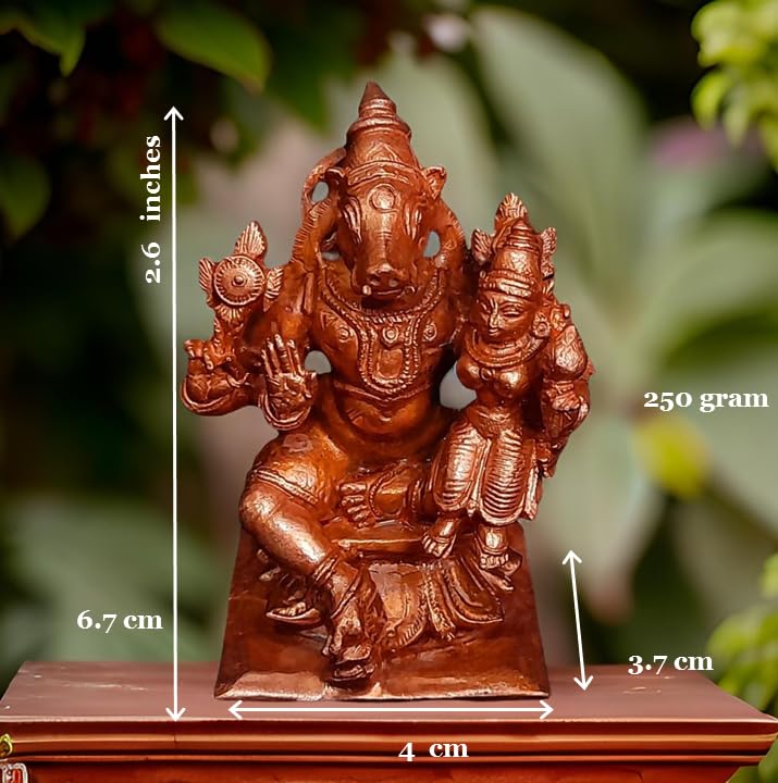 Image of Bhu Varaha Perumal Murti Copper - 2.6 in - Pack of 1