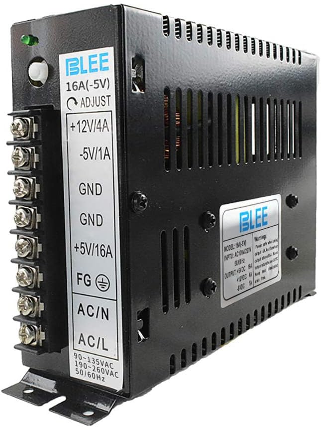 BLEE 16A Switching Power Supply Box for Arcade Jamma Multi Games Machines (5V 16A / 12V 4A / -5V 1A)