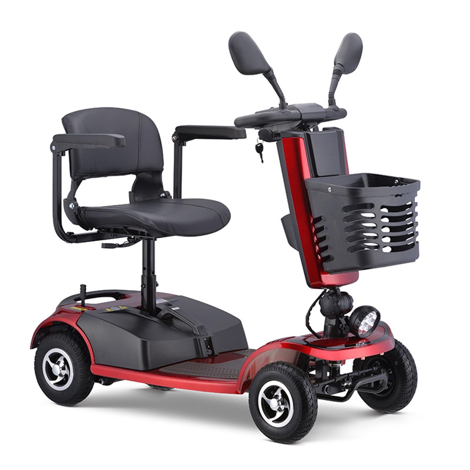 Scooters de Movilidad Plegables para Adultos, Scooter de Movilidad de 4 Ruedas, Dispositivo para discapacitadosde 4 Ruedas para Personas Mayores Minusvalido