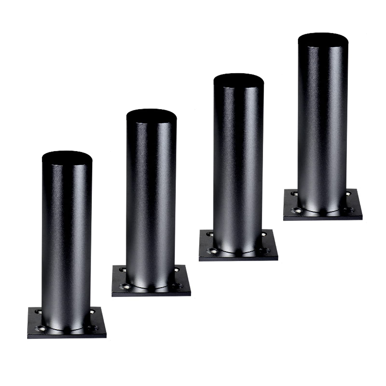 Patas ajustables para muebles de alta resistencia, juego de metal mate para decoración de salón