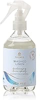 Thymes Washed Linen Linen Spray 9 oz - Fresh Room Fragrance Mist with Cedar, Lavender & Citrus Notes - Natural & Cruelty-Free
