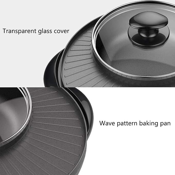 Olla Eléctrica Multifunción MNSSRN 1600W con Parrilla y Tapa de Vidrio miniatura 6