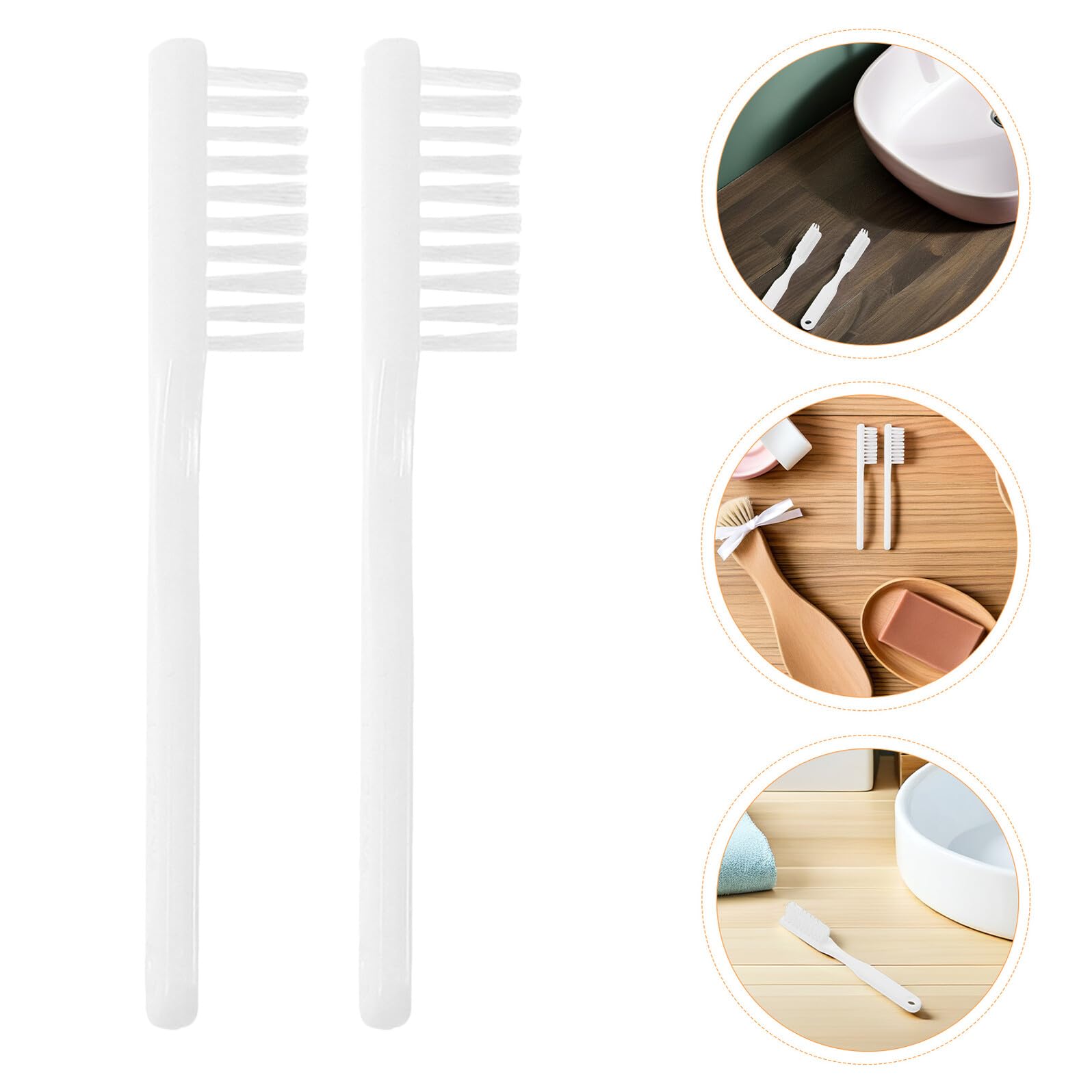 TOYANDONA Spazzolino da Denti da Carcere Manico Corto Piatto Antiscivolo Setole Morbide per Pulizia Profonda Impugnatura a Pollice Ergonomica Confezione da 100 Pezzi per Igiene Orale in