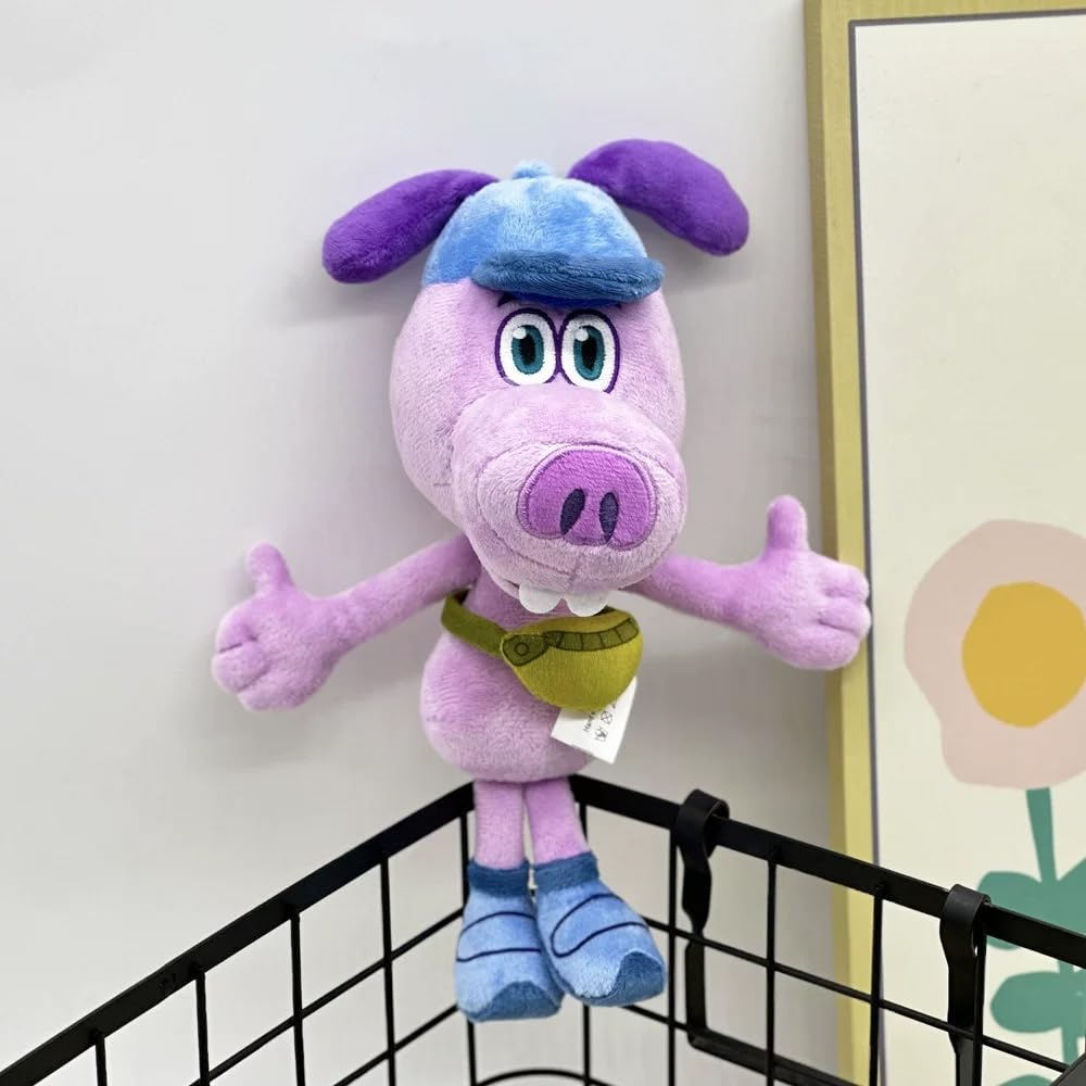 Cartoon Bloofy Plush Toy,Purple Mouse Plush Toy,Stuffed Animal Pillow Toys Gifts for Movie Fans and Children Birthday Party (7” Tall)