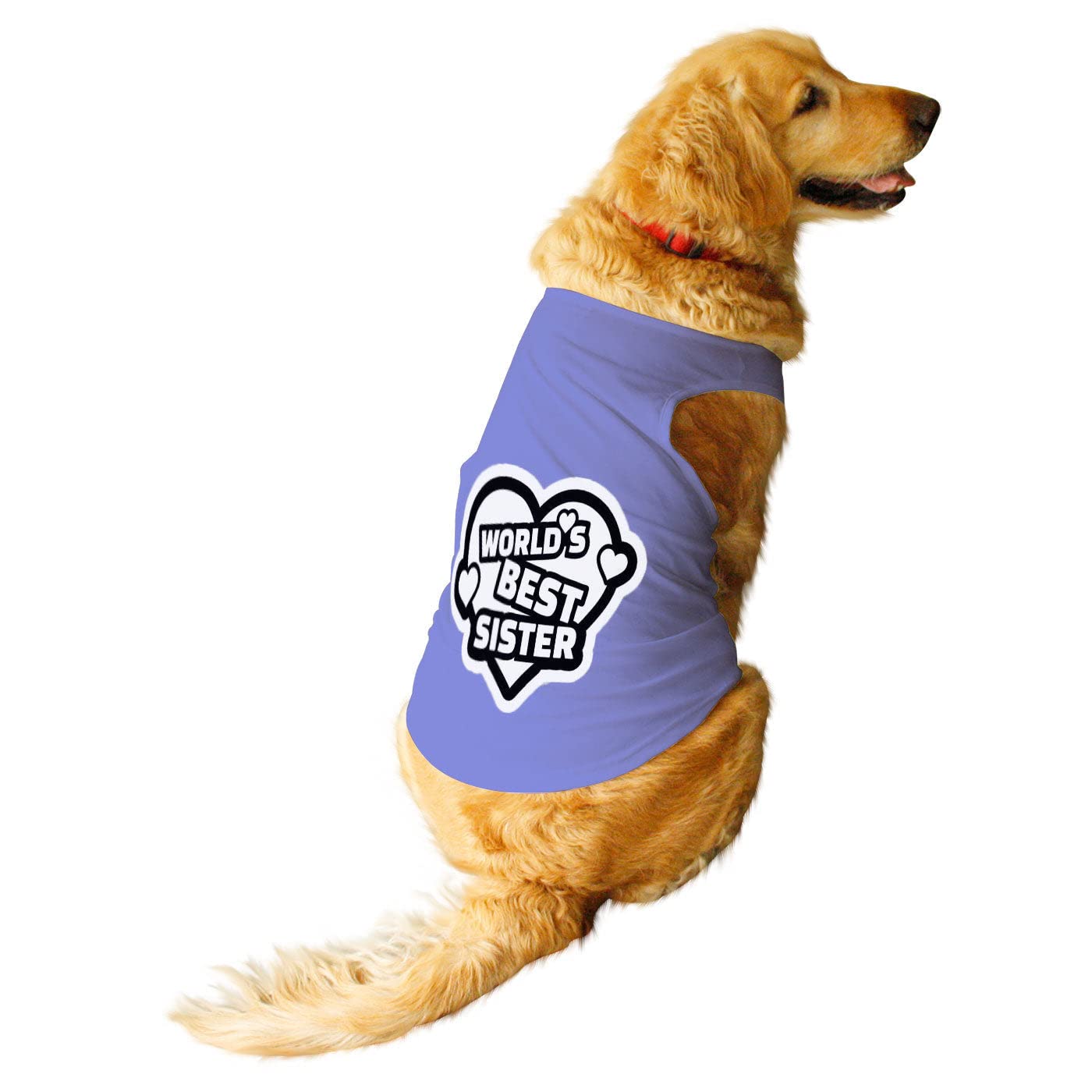 Ruse Pet Worlds Best Sister Printed Dog Round Neck Sleeveless Vest Tank T-Shirt/Tees Apparel/Clothes/Tees Gift for Dogs(Lavender/M) (B0B84ZNXLV) Amazon Price History, Amazon Price Tracker