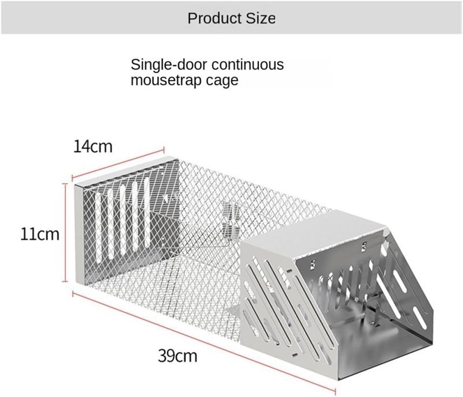 Rat Traps,Automatic Cycle Mouse Trap Indoor and Outdoor Mousetraps Iron Mesh Household Mousetraps Self-Locking Household Gadgets Metal