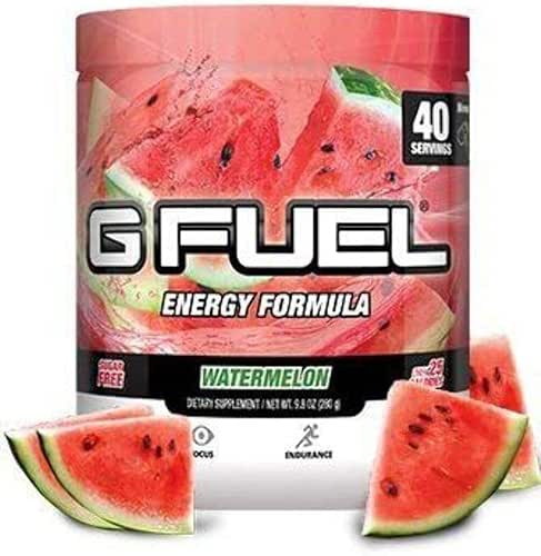 G Fuel Watermelon Energy Drink Powder, Pre Workout Caffeine Mix