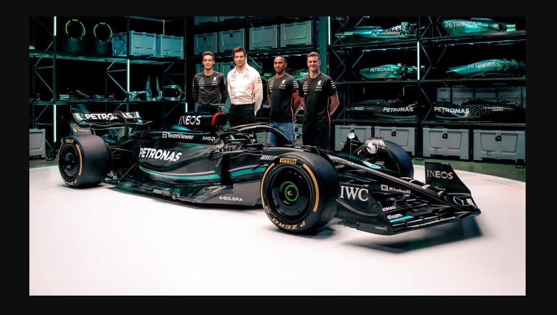 1:43 F1 Team W14 2023 44# Lewis Hamilton Alloy Car Die Cast Model Collection Gift (W14 44#)