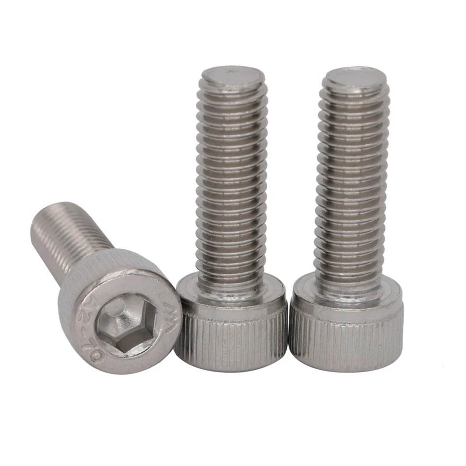 Vis à tête hexagonale creuse M9 x 40/45/50/80 mm, pas de 1,25 mm, en acier inoxydable 304.(45mm)