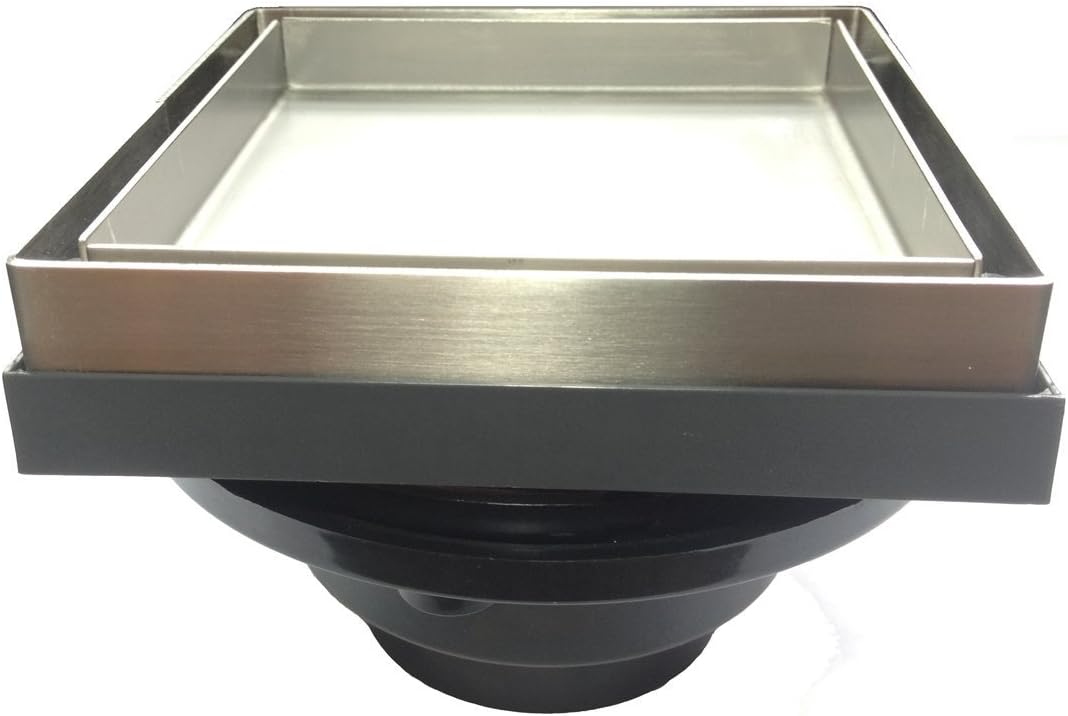Square Shower Drain Tile-Insert SQD-PSS-T-5 Create an Invisible Look by Using Your own Tile