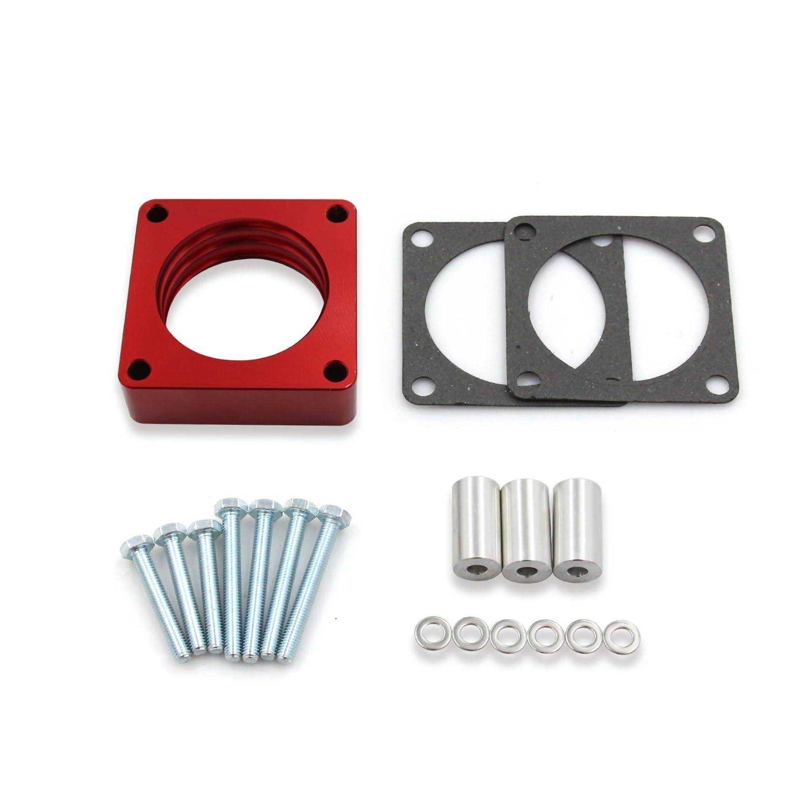 Ajuste de Aluminio for Jeep Wrangler TJ Espaciador del Cuerpo del Acelerador 2.5L 4.0L 1987-2004 YJ XJ WJ(Black 01)